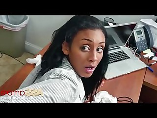 bunda Porra câmera escondida escritório pov secretário